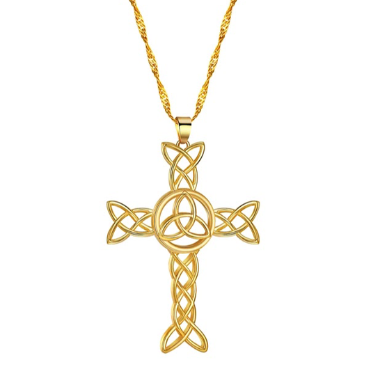 Croix celtique dorée